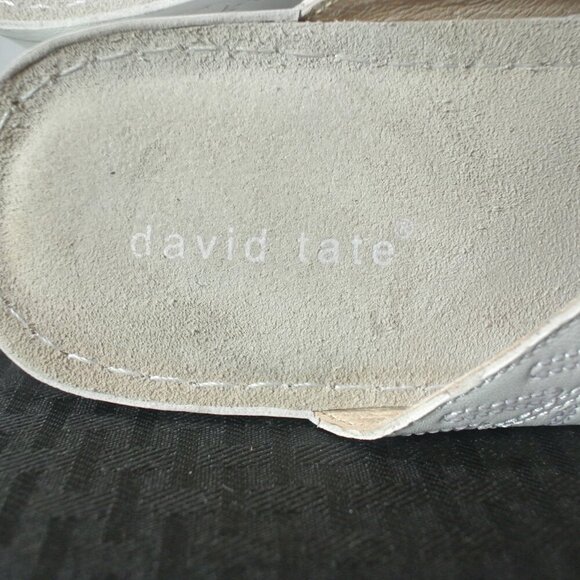 David Tate Leather Goldie Wedge Thong Sandals - Picture 10 of 10